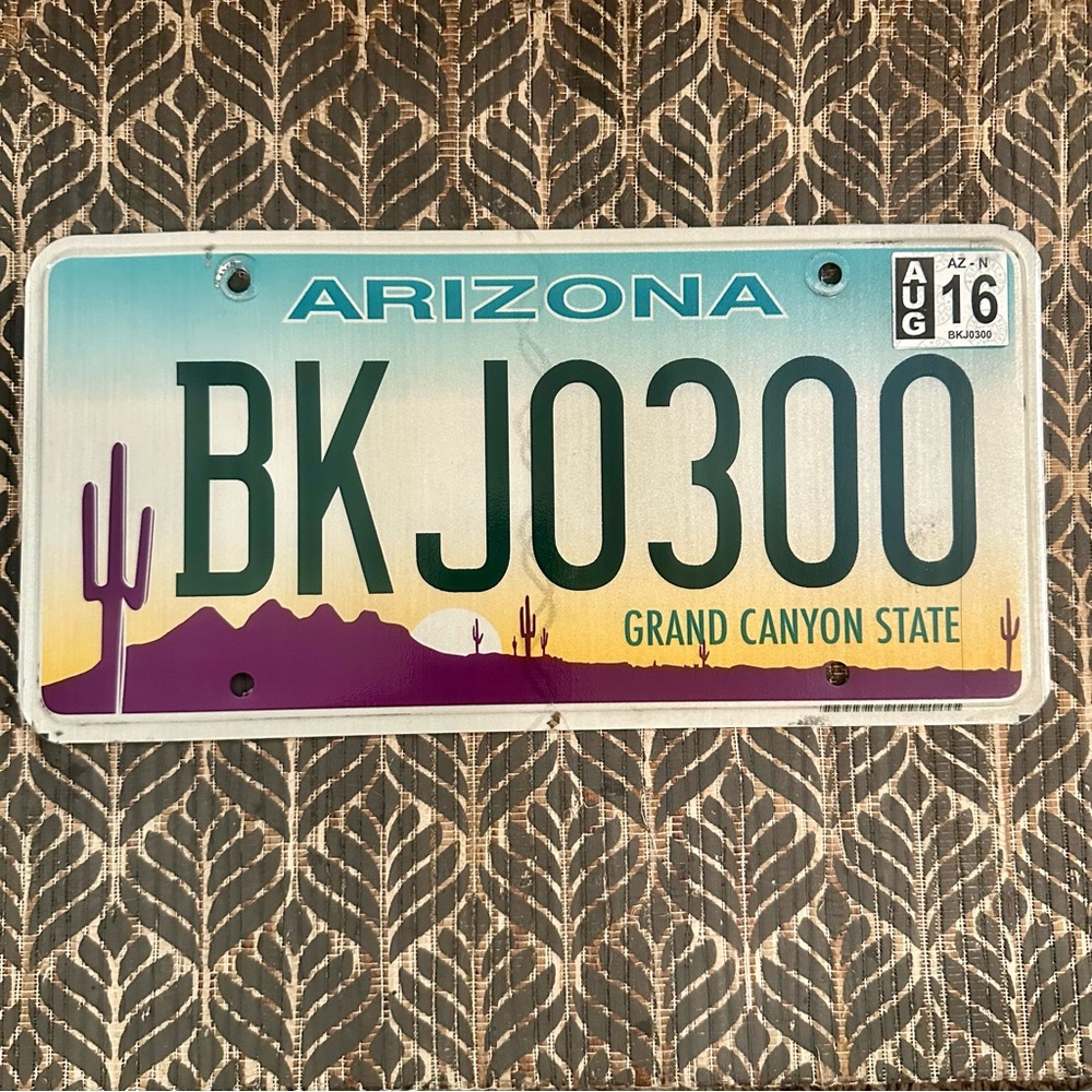 Arizona Grand Canyon State License Plate